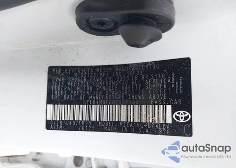 2024 Toyota Corolla Le z USA, uszkodzony, nr VIN 5YFB4MDE6RP097198